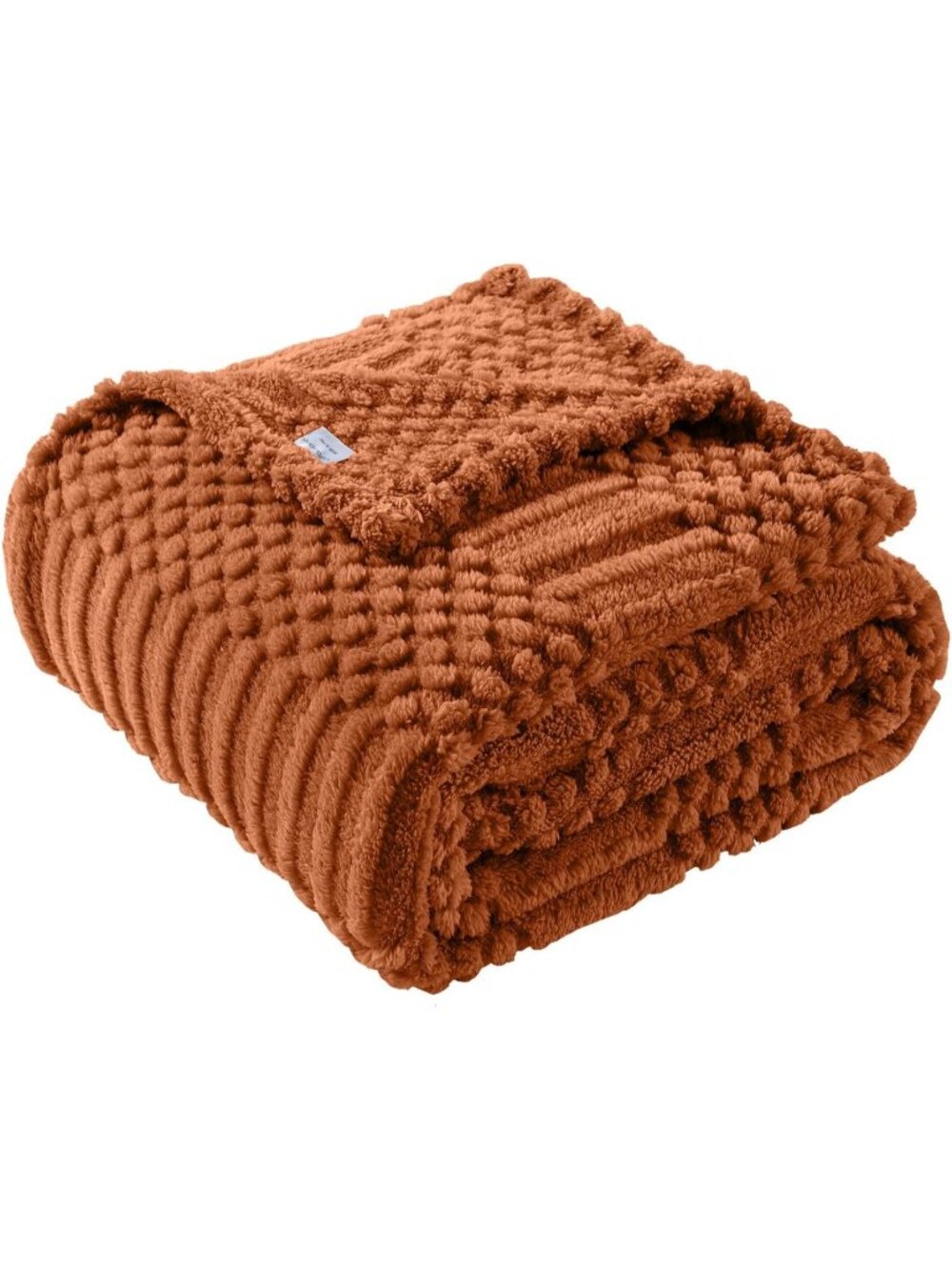 New Rust Throw Blanket - Soft & Fluffy Fleece, Cute & Aesthetic
